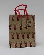 Пакет новогодний "Scottish deer" А6