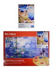 Картина по номерам Art idea 30*40см, 24 цвета, Санторини NK026
