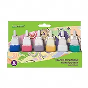 Краски акриловые 06цв 27мл "Color game" перламутровые, schoolФОРМАТ