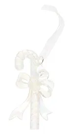 Новогоднее подвесное украшение Трость перламутровая (пластик) (ПВХ бокс) (7х12) (12-09229-2-N19)