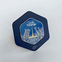 Магнит ночь Мост, с подвесом (Санкт-Петербург) (спб 107б)