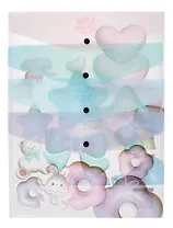 Папка-конверт А4 на кнопке "Cute animals"