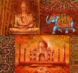 Салфетки Maki бум. сервировочные Индия (SLOG014001) (33х33) (20шт) (3сл)