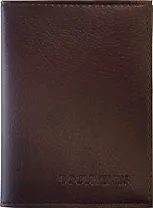 Обложка для автодокументов нат.кожа, темно-бордовая, гладкая, тип 1.2, Спейс
