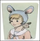 Блокнот "Девочки на празднике" Шапка собачка (0101185) (Еж Стайл)