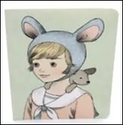 Блокнот "Девочки на празднике" Шапка собачка (0101185) (Еж Стайл)