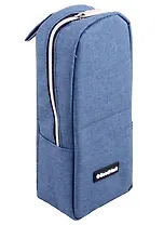 Пенал-косметичка "Private", вертикальный, темно-синий, 21х9х6 см