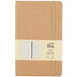 Книга для записей А5 96л лин. "Joy Book. Печенье с корицей" иск.кожа, тв.переплет, ляссе, резинка, инд.уп.
