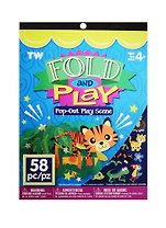 Альбом д/творч. Fold and Play Джунгли (1079599) (3 л.) (215 дет.) (3 стр. накл.) (4+)