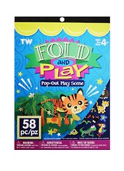 Альбом д/творч. Fold and Play Джунгли (1079599) (3 л.) (215 дет.) (3 стр. накл.) (4+)