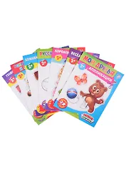 Набор книг с бумажными аппликациями (комплект из 7 книг)