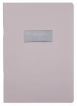 Тетрадь А4 48л кл. "Ultimate Gray" скрепка, мел.картон, выб.лак, печ.пантон, ламинация soft touch, тиснение фольгой