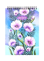 Скетчбук А4 60л "Весеннее настроение" белый офсет, 100г/м2, тв.обложка, евроспираль