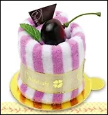 Полотенце (TC-ft01cy) (полосатое-вишня)