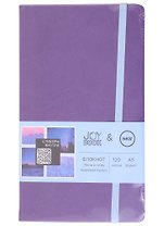 Книга для записей А5 120л тчк. "JOY BOOK. Сrazy mystic" тв.переплет, иск.кожа, скр.углы, ляссе, фикс.резинка, карман на задн.форзаце, наклейки 3л