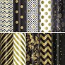 Бумага упаковочная 70х100 см "Golden pattern", в ассортименте