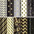Бумага упаковочная 70*100см "Golden pattern"  инд.уп., ассорти - 0
