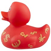 Игрушка для ванной, уточка резиновая FUNNY DUCKS "Уточка валюта" (1996) - 2