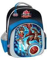 Рюкзак школьный "БАКУГАН" 42см, 1отд., 1карман, регул.лямки, светоотр.элементы, Hatber