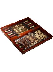 Набор настольных игр (шахматы, шашки, нарды)  (40х20х6) (625308)