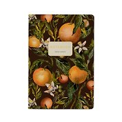 Тетрадь 40л лин. "FLORA.PARADISE.Oranges" мат.лам.soft-touch, фольга, сшивка, Bruno Visconti
