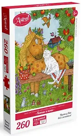 Пазл «Котик и пони» 260 элементов, Astrel