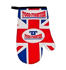 Кухонные варежки "Food fighter" флаг синие (NG5001B)