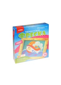 Кп-025 Фреска Картина из песка Быстроходный кораблик (+ рамка) (LORI) (набор д/творч.) (4+)