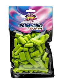Наполнение для слайма ФОАМ ЧАНКС (Foam Chunkc) Ярко-зеленый ТМ Slimer