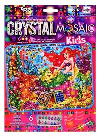Набор для творчества ДАНКО-ТОЙС Crystal Mosaic Kids Русалочка