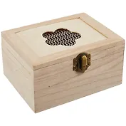 Шкатулка Цветок (вырубка) (б13,5*10*7,5)/13,5*10,3*7 (дерево) (11-08023-J4)