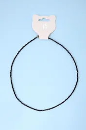 Ожерелье черное (бисер) (12-10192025-D32) (Lafilaf)