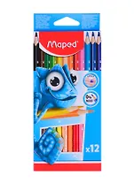 Карандаши цветные Maped, Pulse, пластиковые 12 цветов
