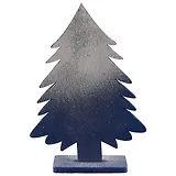 Ёлочка синяя с напылением, 18 см