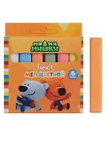 Мелки цветные 6 цветов "МиМиМишки", ACTION