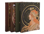 Книга для записей «Альфонс Муха», 265х190 мм, 82 листа, твердая обложка, в ассортименте