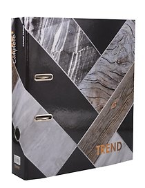 Папка архивная «Wood&Stone.Trend», 75 мм, А4, гранит, ламинированный картон, Expert Complete