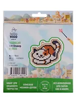Набор для объемного творчества "Гранни Wood" Алмазная мозаика Подвеска Кот Оливер (Wp0111) (86х76) (упаковка)