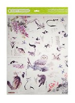 Рисовая бумага для декупажа Craft Premier Рисунки тушью (CР01192) (А3) (25г/м) (упаковка)