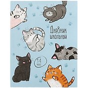 Дневник для младших классов Феникс+, "Веселые коты"