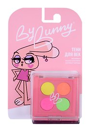 By Bunny Тени для век палетка 4 цвета (бежевые, золотые и сиреневые оттенки) (BB061)