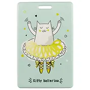 Чехол для карточек Kitty ballerina мятный (ДК2017-129)