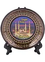 Магнит-тарелочка Грозный Ночь Мечеть Сердце Чечни D7 цв. Черный фарф.