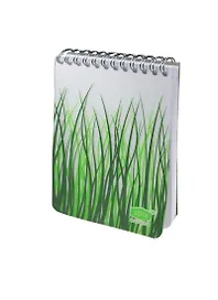 Блокнот А6 50л кл. NATURE, "Трава", спираль, пластик.обл., stila