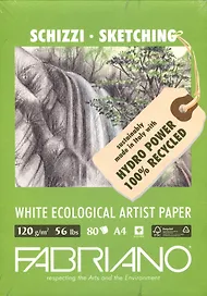 Блокнот для зарисовок 21*29,7см 80л "Disegno Ecologico per Artisti" 120г/м2, Fabriano 