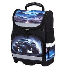 Ранец «Space driver», 1–4 класс, жёсткий каркас, 1 отделение, 3 кармана, 37×29×15 см, полиэстер, Юнландия