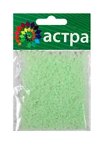 Набор д/творчества АСТРА Бисер 11/0 20гр 144 зеленый/жемчужный