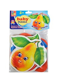 Мягкий пазл «Фрукты Ягоды-фрукты», Vladi Toys