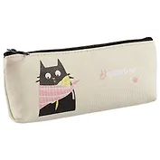 Пенал на молнии «Кот с шарфом», 20 х 8 см