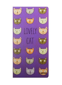 Записная книжка «Lovely cat» А6+, 48 листов в клетку, сшивка, Lenwa